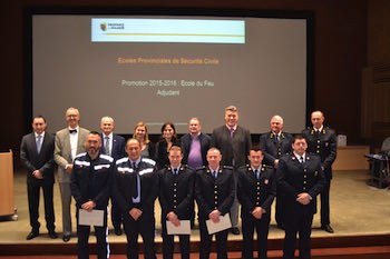 Remise des diplômes à la Sécurité Civile