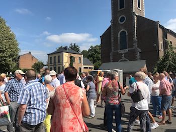 L'église d'Andoy en travaux