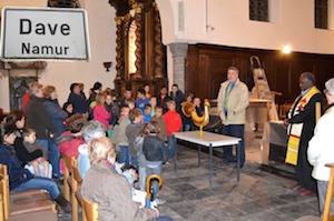 Dave: le coq protecteur de retour                                               au sommet de l'Eglise St Martin